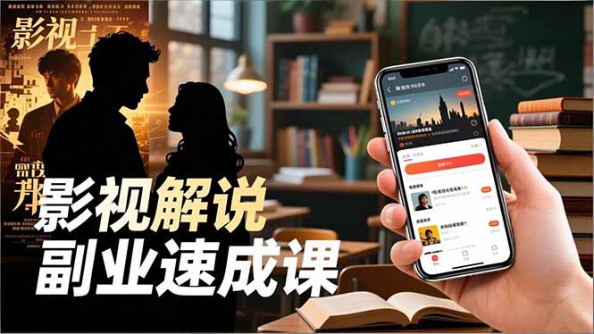 （16740期）Tk影视解说副业速成课，软件安装、全流程实操、爆款预设，新手两周变现-小二项目网