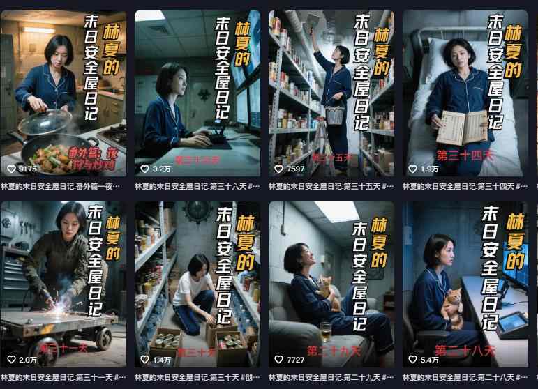 图片[2]-十个作品涨粉近20W！用AI制作末日安全日记连载，日入4位数，评论区爆肝求更新（附详细步骤）-小二项目网