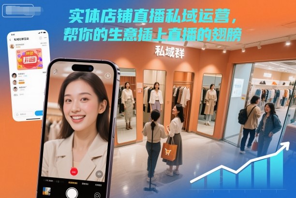 实体店铺直播私域运营，帮你的生意插上直播的翅膀-小二项目网