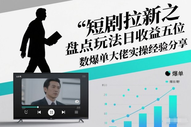 短剧拉新之盘点玩法日收益五位数爆单大佬实操经验分享-小二项目网