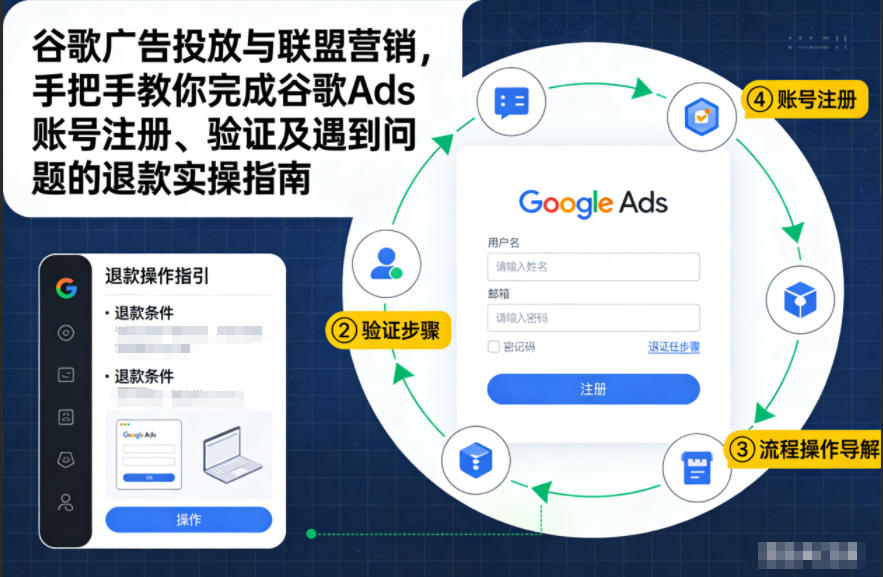 谷歌广告投放与联盟营销，手把手教你完成谷歌Ads账号注册、验证及遇到问题的退款实操指南-小二项目网