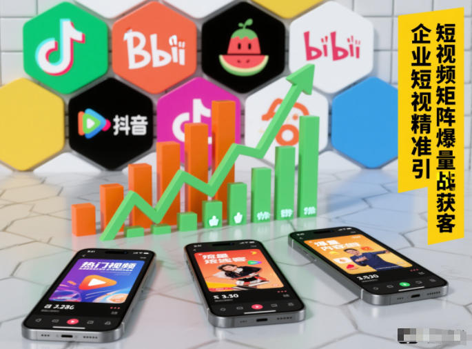 企业短视频精准引流矩阵获客，短视频矩阵爆量战法-小二项目网