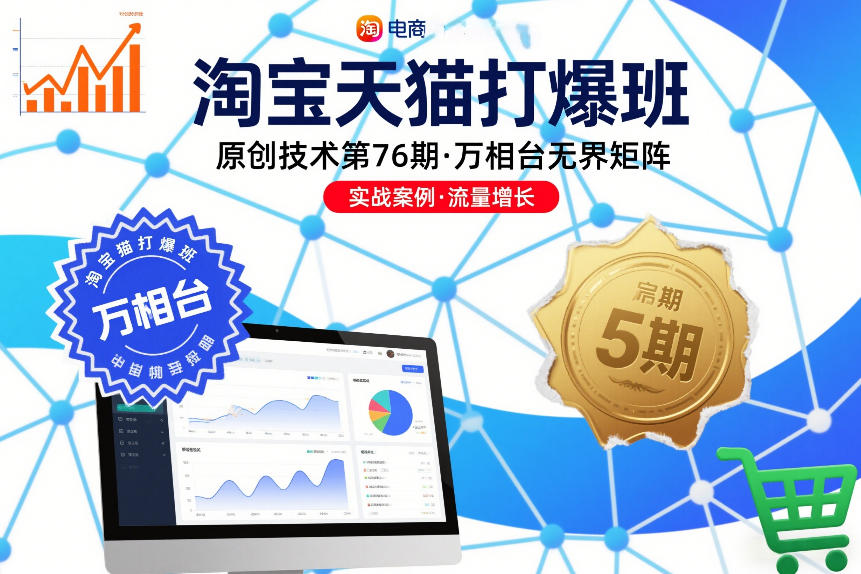 淘宝天猫打爆班原创技术第76期，万相台无界矩阵-小二项目网