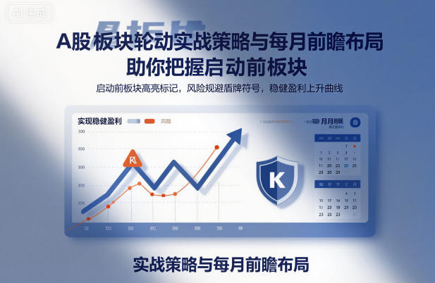 A股板块轮动实战策略与每月前瞻布局，助你把握启动前板块，规避风险，实现稳健盈利-小二项目网
