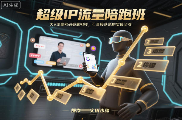 超级IP流量陪跑班，大V流量密码倾囊相授，可直接落地的实操步骤-小二项目网