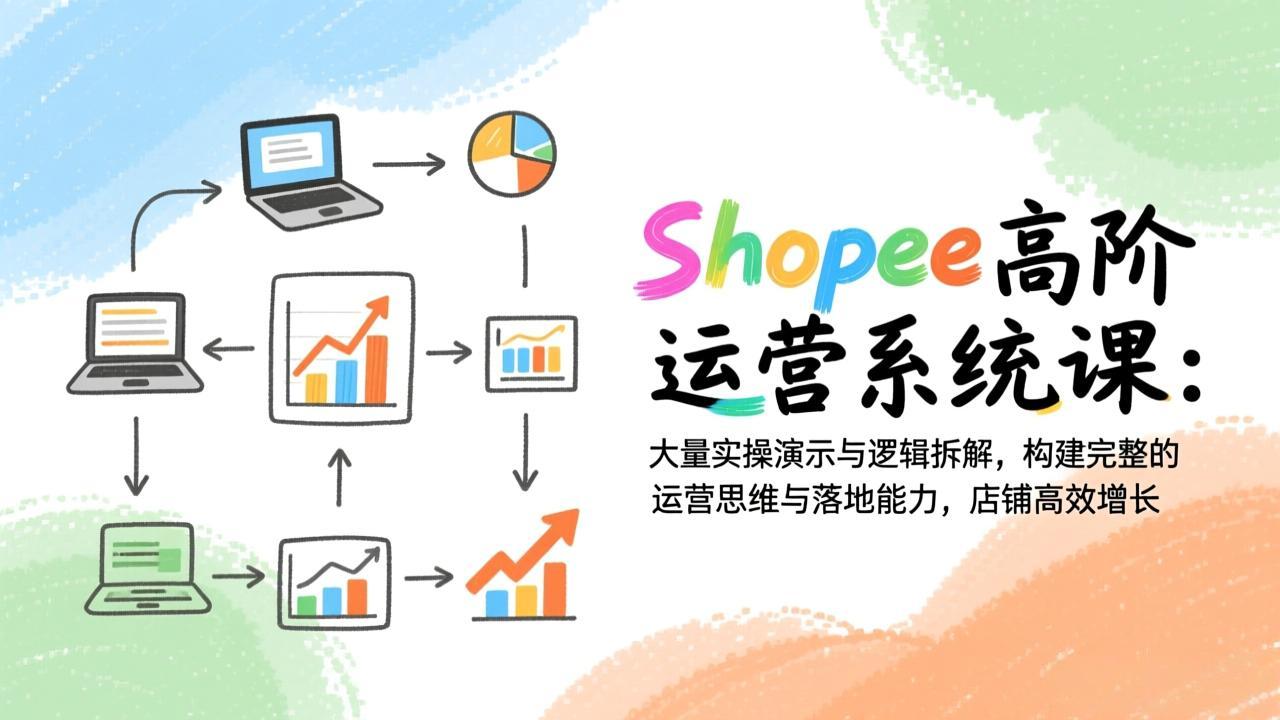 （17124期）Shopee高阶运营系统课：大量实操演示与逻辑拆解，构建完整的运营思维与落地能力，店铺高效增长-小二项目网