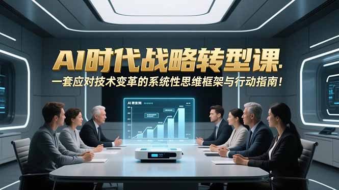 （16990期）AI时代战略转型课：一套应对技术变革的系统性思维框架与行动指南！-小二项目网