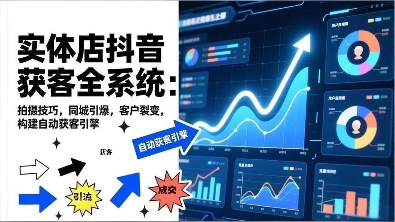 （17090期）2026实体店抖音获客全系统：拍摄技巧，同城引爆，客户裂变，构建自动获客引擎-小二项目网
