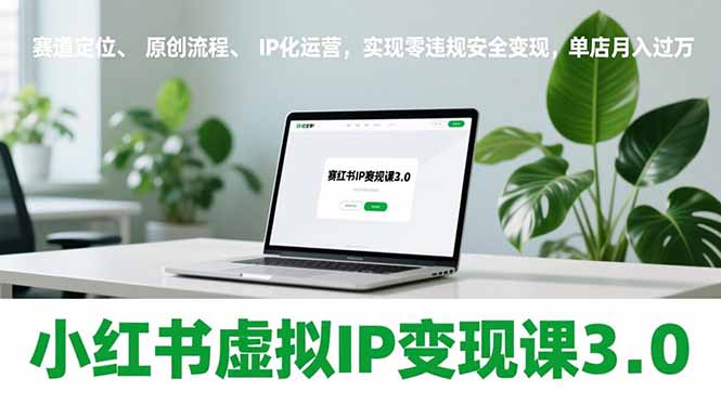 （17029期）小红书虚拟IP变现课3.0，赛道定位、原创流程、IP化运营，实现零违规安全变现，单店月入过万-小二项目网
