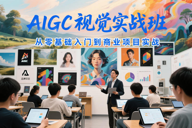 AIGC视觉实战班，从零基础入门到商业项目实战-小二项目网