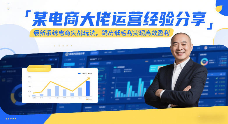 某电商大佬运营经验分享，最新系统电商实战玩法，跳出低毛利实现高效盈利-小二项目网