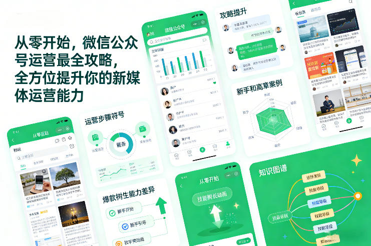 从零开始，微信公众号运营最全攻略，全方位提升你的新媒体运营能力-小二项目网
