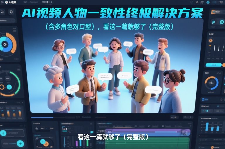 AI视频人物一致性终极解决方案（含多角色对口型），看这一篇就够了（完整版）-小二项目网