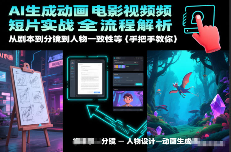 AI生成动画电影视频短片实战全流程解析，从剧本到分镜到人物一致性等手把手教你-小二项目网