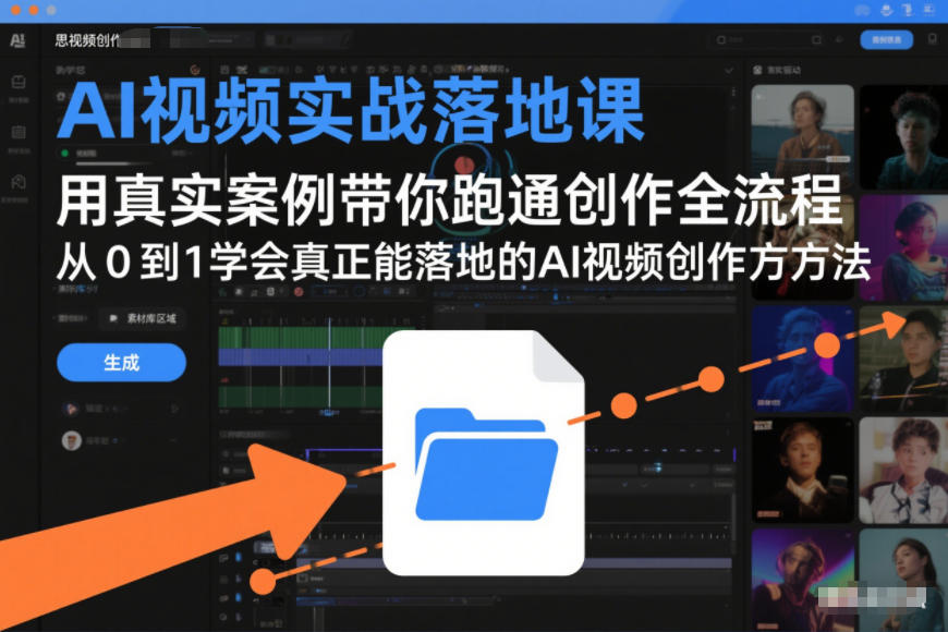 AI视频实战落地课，用真实案例带你跑通创作全流程，从0到1学会真正能落地的AI视频创作方法-小二项目网