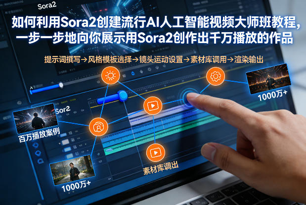如何利用Sora2创建流行AI人工智能视频大师班，一步一步地向你展示用Sora2创作出千万播放的作品-小二项目网