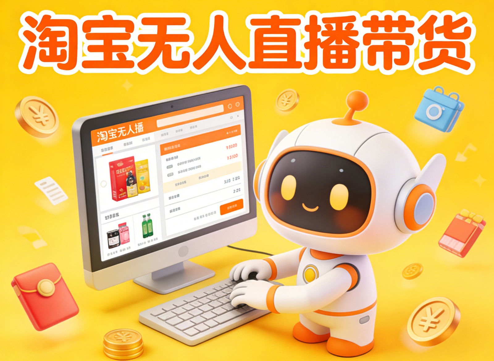 淘宝无人直播带货，24小时自动卖货，月佣金1W+，不违规不封号，不用露脸-小二项目网