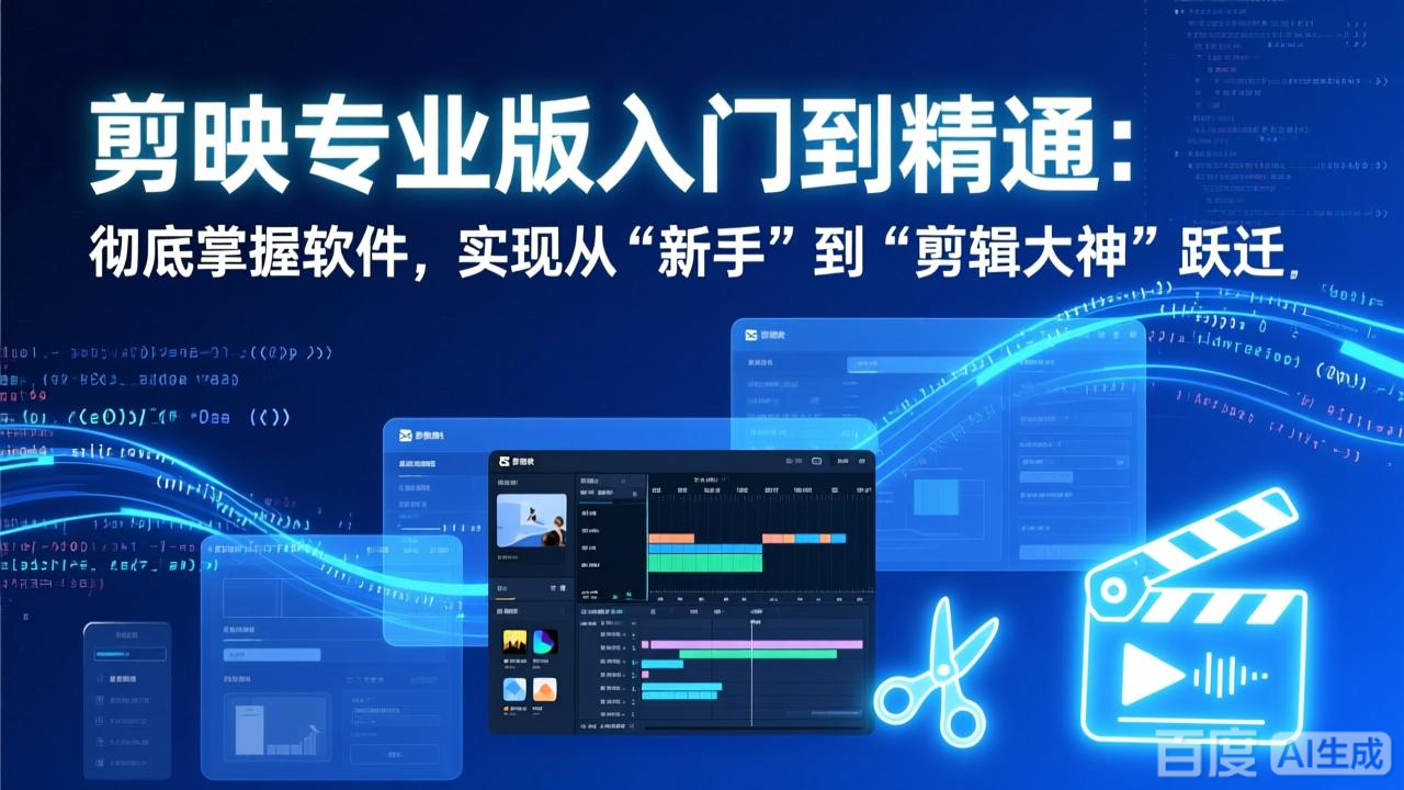 （17321期）剪映专业版入门到精通：彻底掌握软件，实现从“新手”到“剪辑大神”跃迁-小二项目网