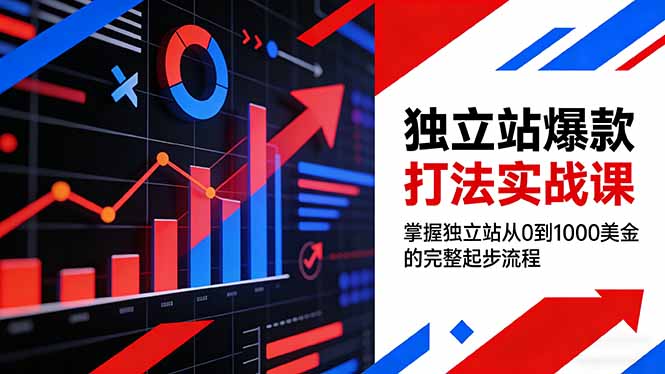 （17322期）独立站爆款打法实战课，掌握独立站从0到1000美金的完整起步流程-小二项目网