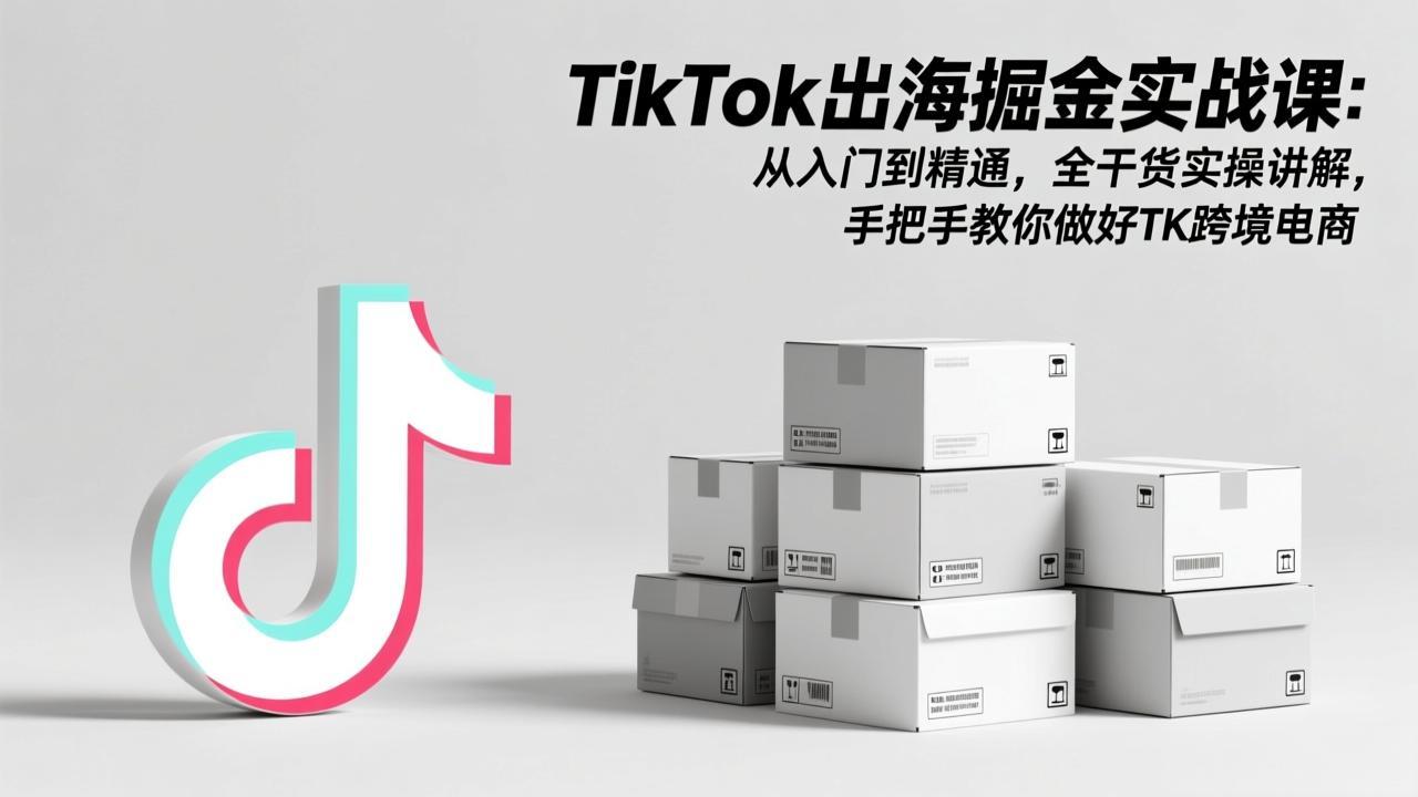 （17368期）TikTok出海掘金实战课：从入门到精通，全干货实操讲解，手把手教你做好TK跨境电商-小二项目网
