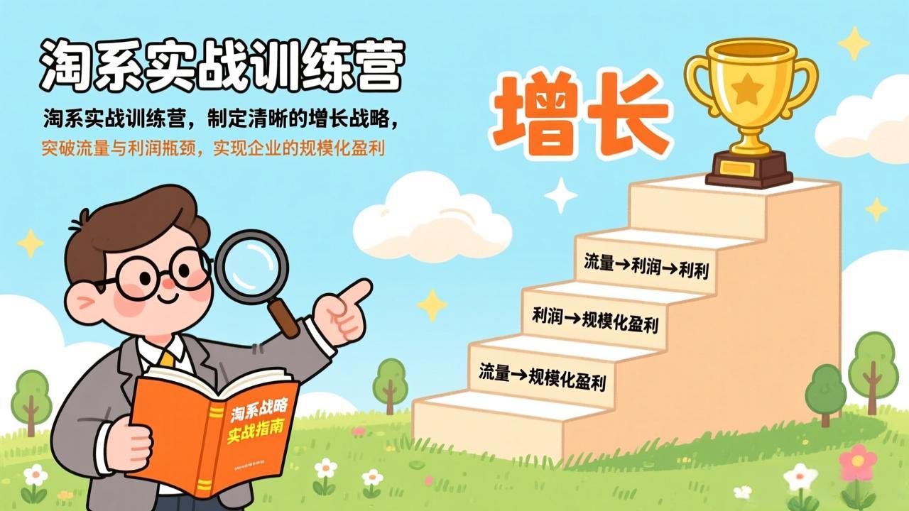 （17325期）淘系实战训练营(更新)，制定清晰的增长战略，突破流量与利润瓶颈，实现企业的规模化盈利-小二项目网