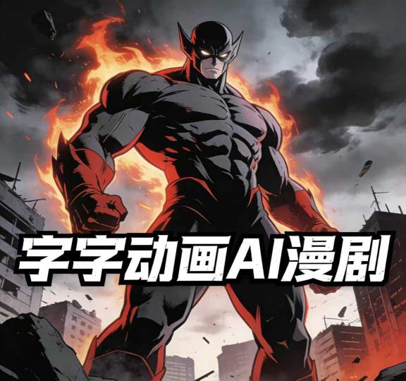 字字动画AI漫剧2026年第1期系统课程，小白看完就能学会实操的漫剧课，单人月收1-3W-小二项目网