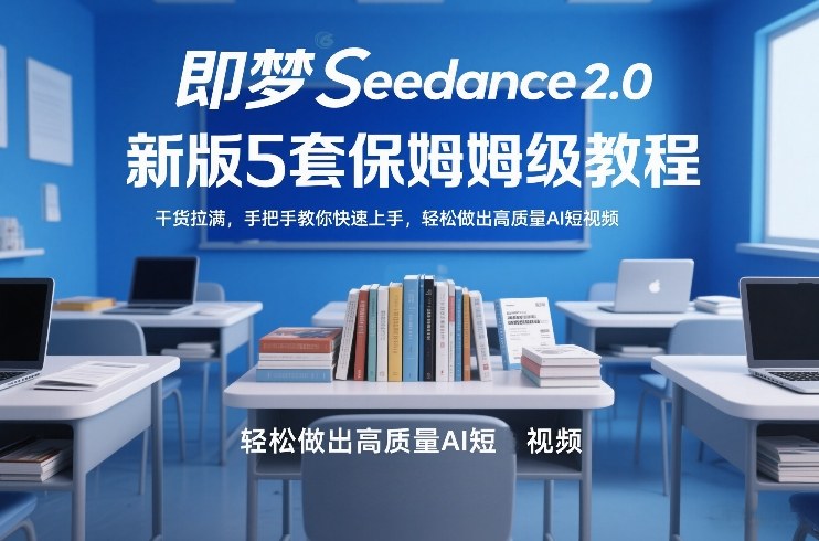 即梦Seedance2.0新版5套保姆级教程，干货拉满，手把手教你快速上手，轻松做出高质量AI短视频-小二项目网
