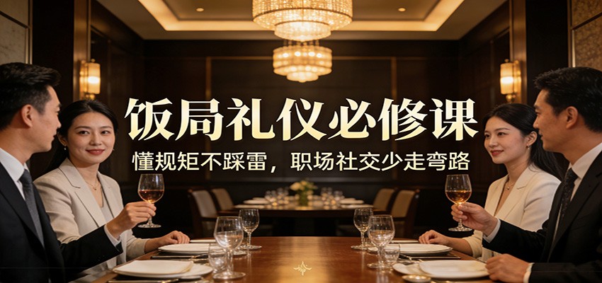 公众号收费文章：《饭局礼仪必修课：懂规矩不踩雷，职场社交少走弯路》-小二项目网