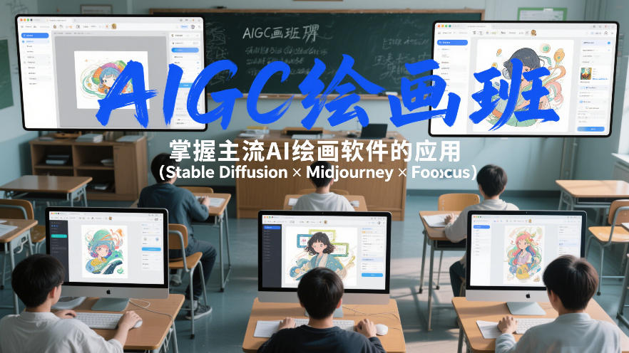 AIGC绘画班，掌握主流Ai绘画软件的应用（Stable Diffusion x Midjourney x Fooocus）-小二项目网