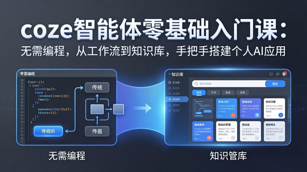 （17775期）coze智能体零基础入门课：无需编程，从工作流到知识库，手把手搭建个人AI应用-小二项目网