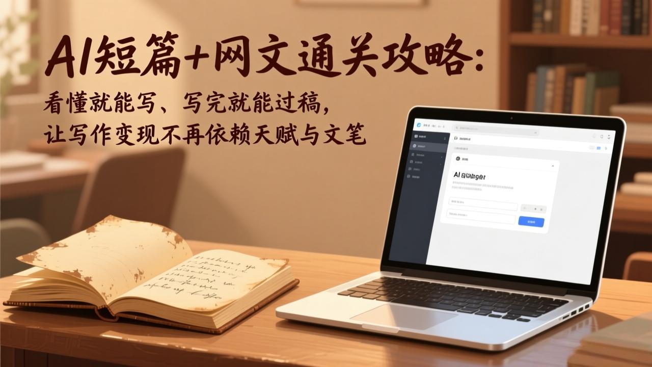 （17515期）AI短篇+网文通关攻略：看懂就能写、写完就能过稿，让写作变现不再依赖天赋与文笔-小二项目网