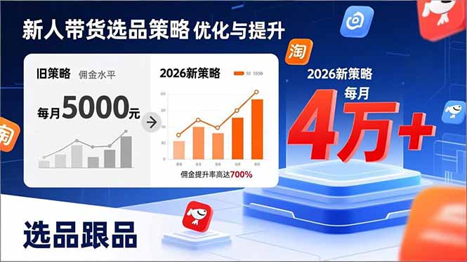 （17480期）新人带货别瞎选品！这套2026全新选品跟品策略，让我的佣金从0做到每月4万+-小二项目网