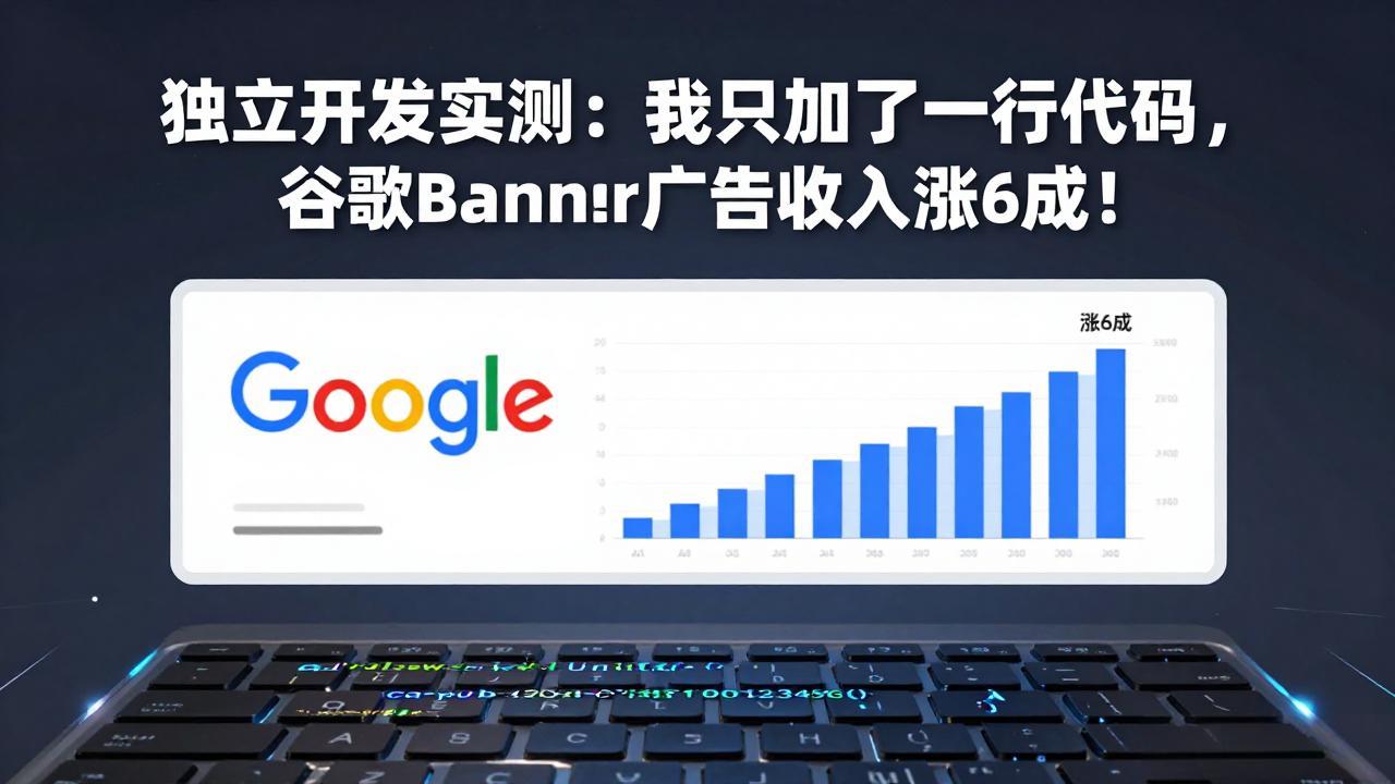 (17574期)付费文章:独立开发实测:我只加了一行代码,谷歌Banner广告收入涨6成!-小二项目网