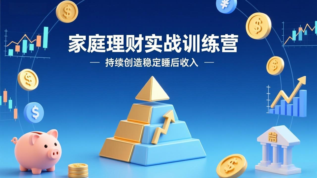 （17486期）家庭理财实战训练营：从0到1建体系，三阶进阶层层递进，助你持续创造稳定睡后收入-小二项目网