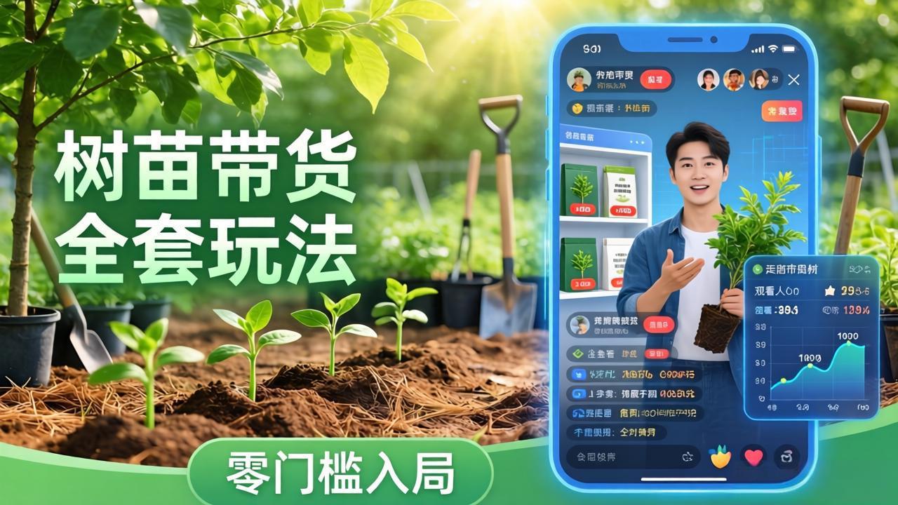（17729期）视频号AI树苗带货全套玩法：零门槛入局，掌握豆包、千问等AI工具制作树苗视频的全套流程-小二项目网