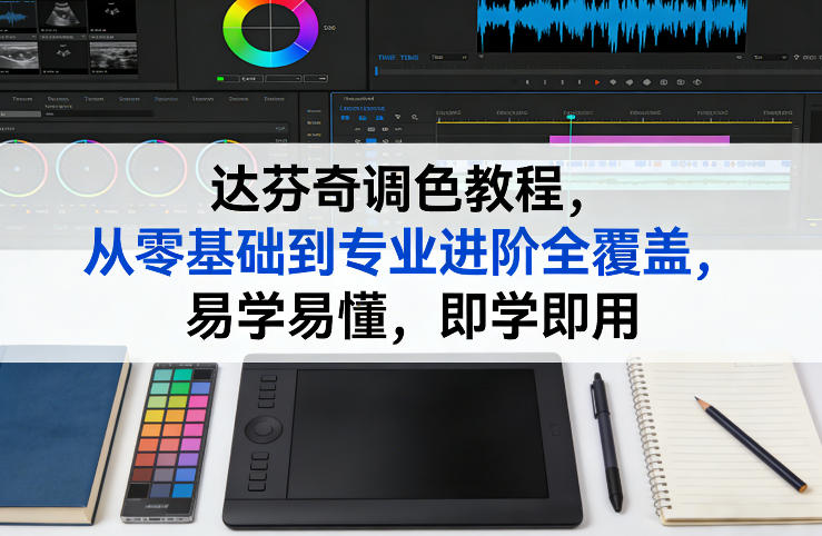 达芬奇调色教程，从零基础到专业进阶全覆盖，易学易懂，即学即用-小二项目网