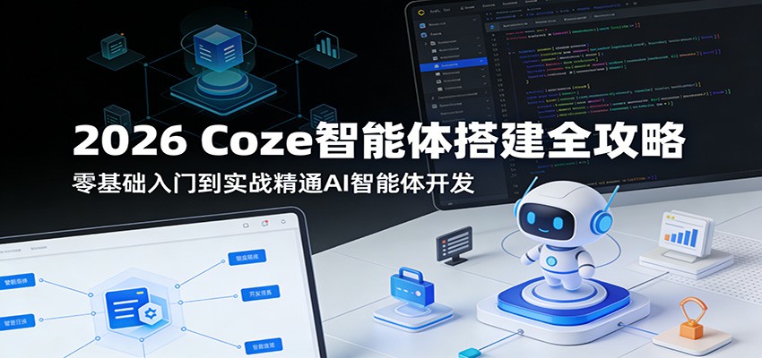 2026 Coze智能体搭建全攻略：零基础入门到实战精通AI智能体开发-小二项目网