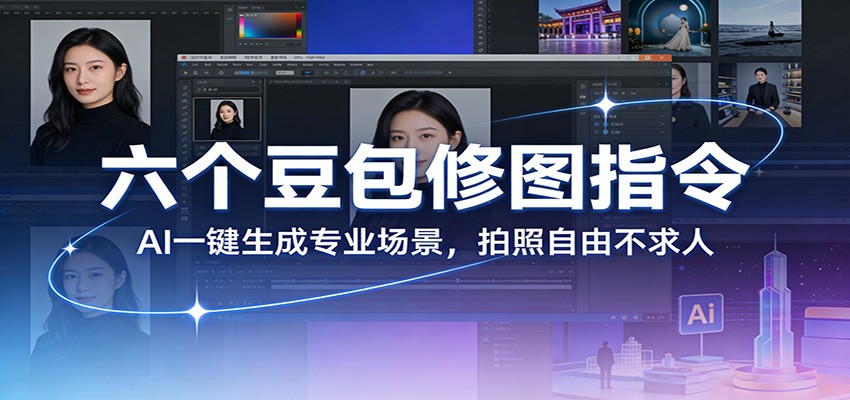 六个豆包修图指令：AI 一键生成专业场景，拍照自由不求人-小二项目网