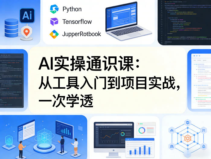 AI实操通识课，从工具入门到项目实战，一次学透-小二项目网