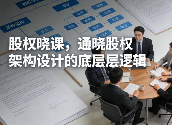 股权晓课，通晓股权架构设计的底层逻辑-小二项目网