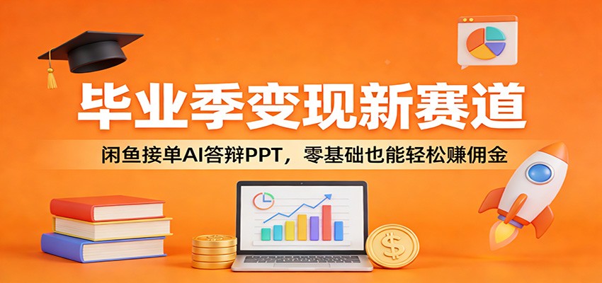 毕业季变现新赛道：闲鱼接单AI答辩PPT，零基础也能轻松赚佣金-小二项目网