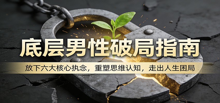 底层男性破局指南：放下六大核心执念，重塑思维认知，走出人生困局-小二项目网
