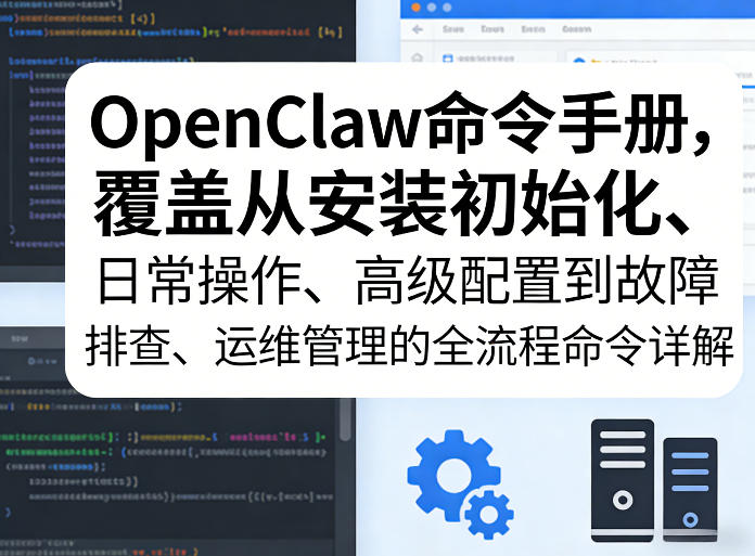 OpenClaw命令手册，覆盖从安装初始化、日常操作、高级配置到故障排查、运维管理的全流程命令详解-小二项目网