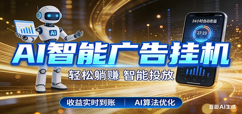 智能广告挂机新时代，利用碎片化时间实现稳定被动收益，AI帮你持续盈利-小二项目网