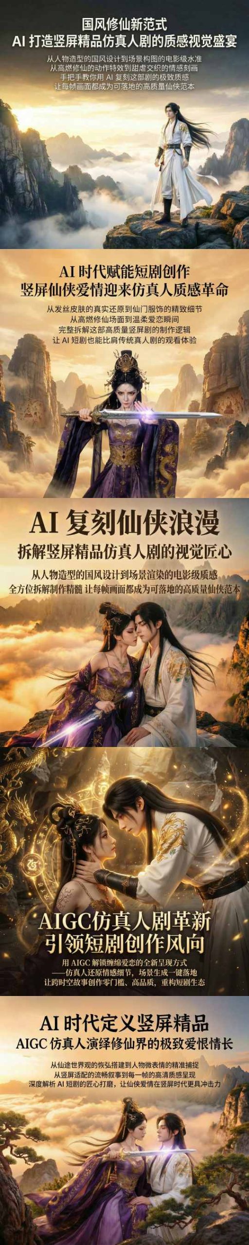 图片[2]-AIGC仿真人《合欢宗》短剧教学，用AIGC解锁缠绵爱恋的全新呈现方式，让跨时空故事创作零门槛、高品质，重构短剧生态-小二项目网