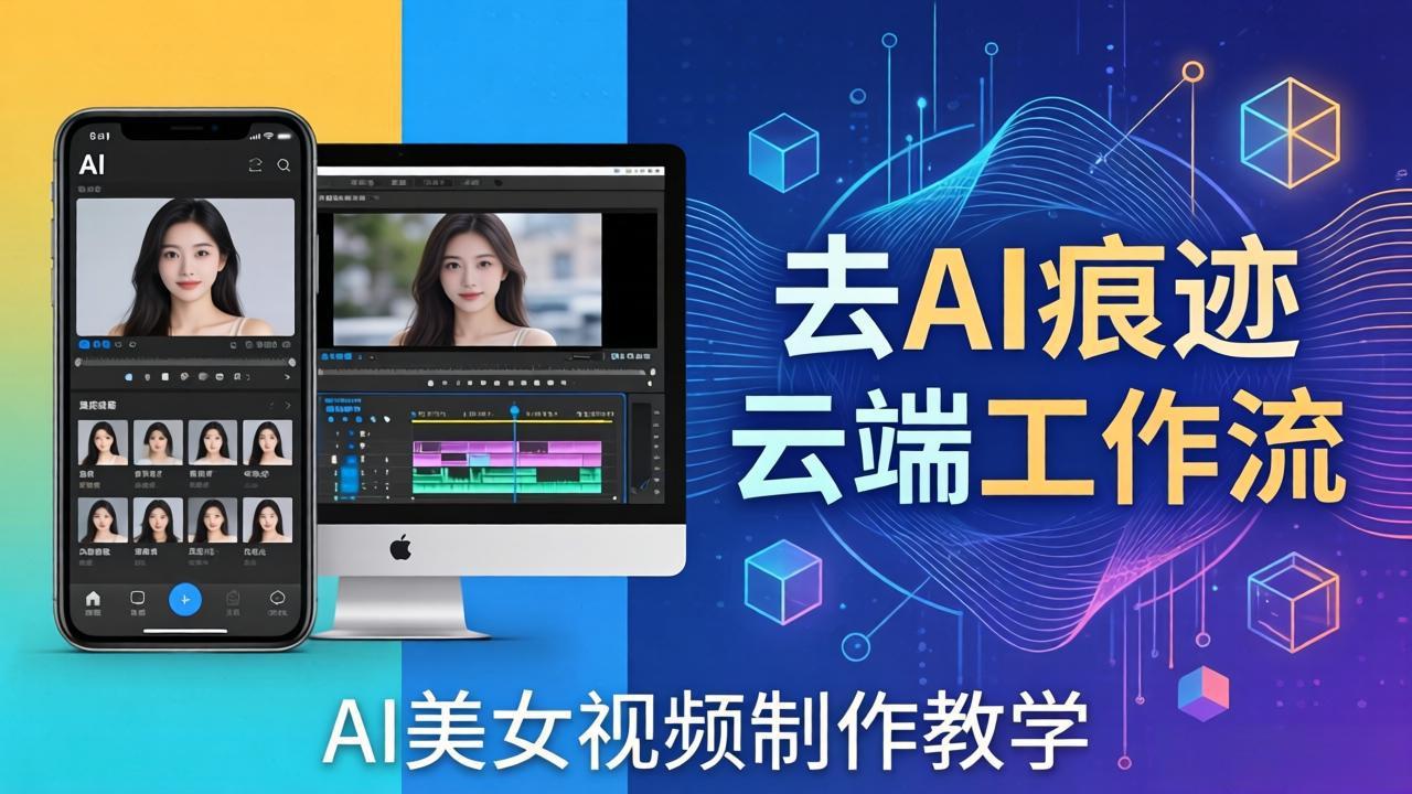 (17928期)AI美女视频制作教学:去AI痕迹,云端工作流出图,手机电脑均可,不需要配置-小二项目网