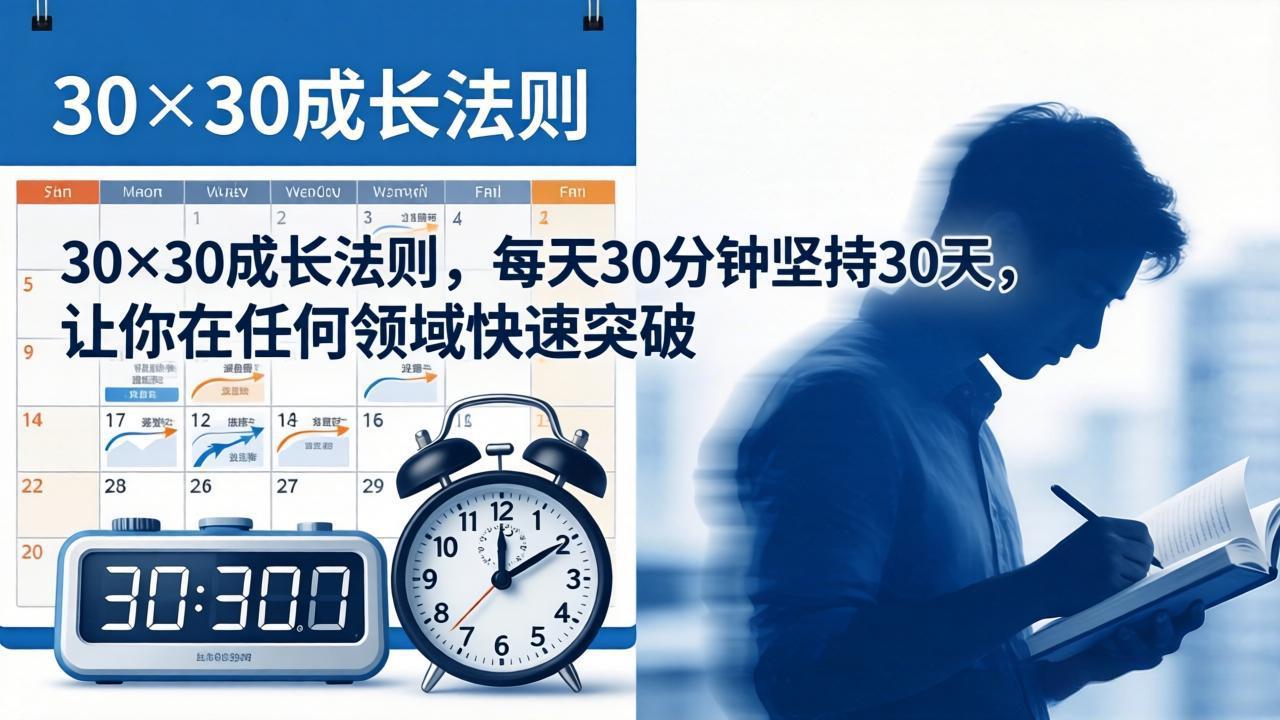 （18057期）付费文章：30×30成长法则，每天30分钟坚持30天，让你在任何领域快速突破-小二项目网