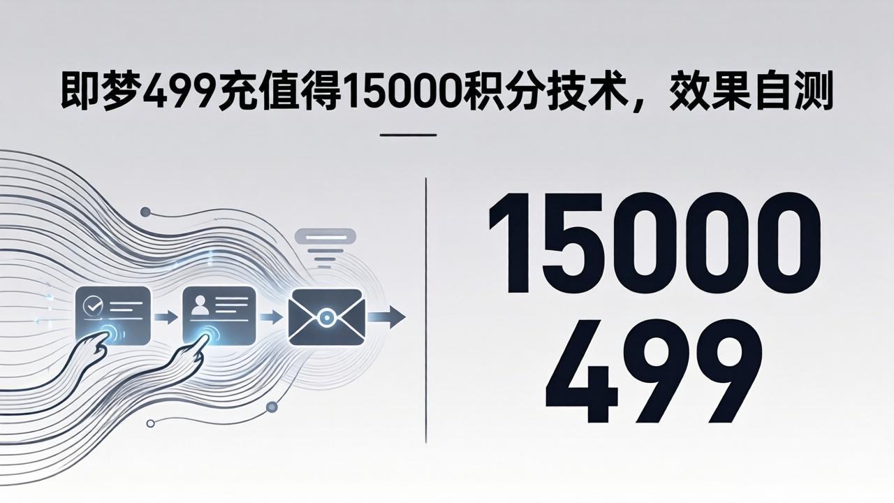 （18093期）即梦499充值得15000积分技术，效果自测-小二项目网