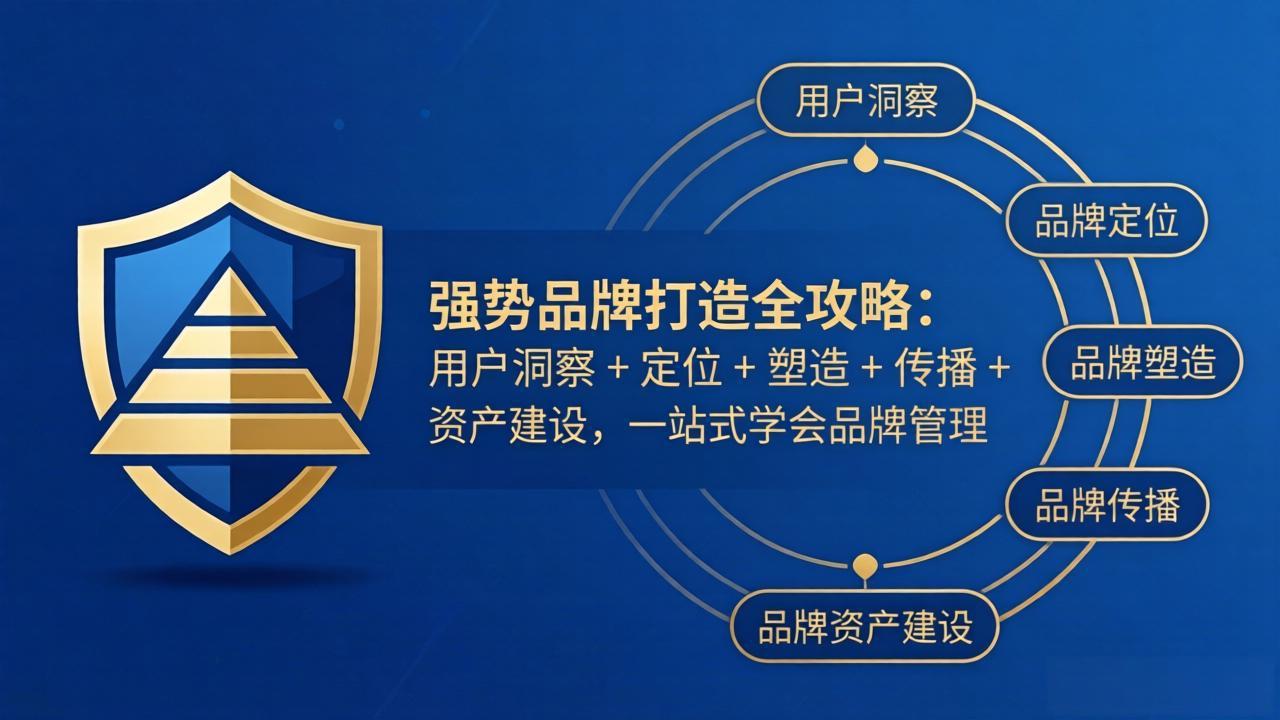 （17889期）强势品牌打造全攻略：用户洞察 + 定位 + 塑造 + 传播 + 资产建设，一站式学会品牌管理-小二项目网