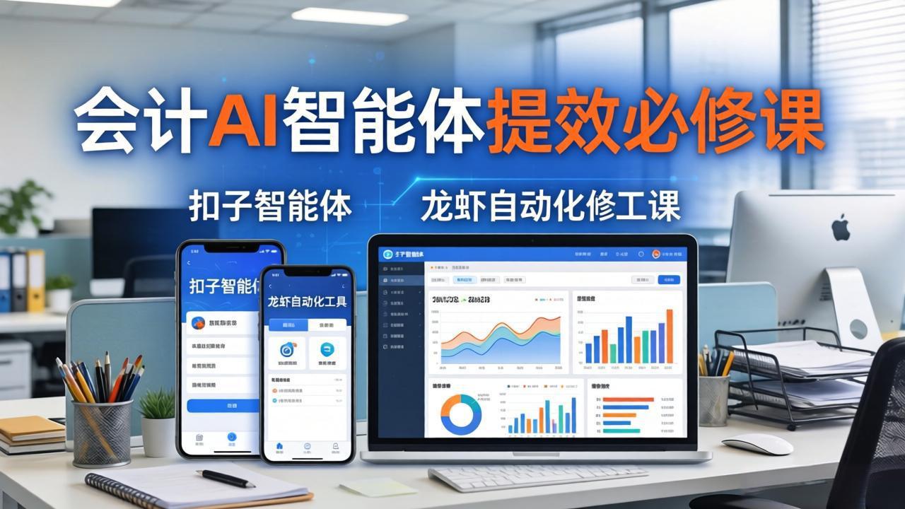 （18151期）财务会计AI智能体提效必修课：扣子智能体+龙虾自动化+报表分析，一站式提升财务工作效率-小二项目网